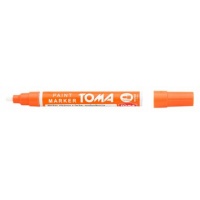 Marker olejowy TOMA, TO-440, okrągły, 2, 5 mm, pomarańczowy, Markery, Artykuły do pisania i korygowania