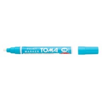Marker olejowy TOMA, TO-440, okrągły, 2, 5 mm, jasno niebieski, Markery, Artykuły do pisania i korygowania