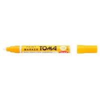 Marker olejowy TOMA, TO-440, okrągły, 2, 5 mm, żółty, Markery, Artykuły do pisania i korygowania