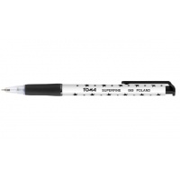 Długopis TOMA, TO-069, Superfine w gwiazdki automatyczny czarny, Długopisy, Artykuły do pisania i korygowania