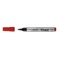 Marker permanentny TOMA, TO-090, okrągły, 1, 5 mm, czerwony, Markery, Artykuły do pisania i korygowania