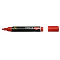 Marker permanentny TOMA, TO-133, ścięty, 2, 5 mm, czerwony, Markery, Artykuły do pisania i korygowania