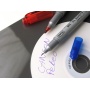 Marker do płyt CD/DVD TOMA, TO-320, dwustronny, niebieski, 0, 5 m- 0, 8 m, Markery, Artykuły do pisania i korygowania