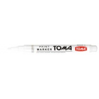 Marker olejowy TOMA Fine, TO-441, okrągły, 1, 5 mm, biały, Markery, Artykuły do pisania i korygowania