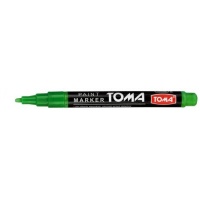Marker olejowy TOMA Fine, TO-441, okrągły, 1, 5 mm, zielony, Markery, Artykuły do pisania i korygowania