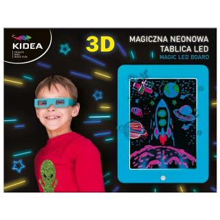 MAGICZNA NEONOWA TABLICA 3D LED KIDEA NIEBIESKA, Podkategoria, Kategoria