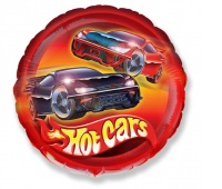 BALON FOLIOWY 18" FX SAMOCHODY HOT CARS OKRĄGŁY