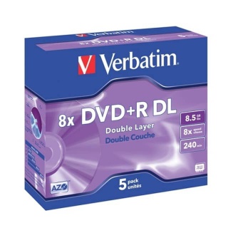DVD+R 8,5GB VERBATIM 8X /5/ DUAL LAYER, Podkategoria, Kategoria