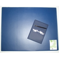 Desk pad, Q-CONNECT, 63x50cm, blue, Desk mats, Office equipment