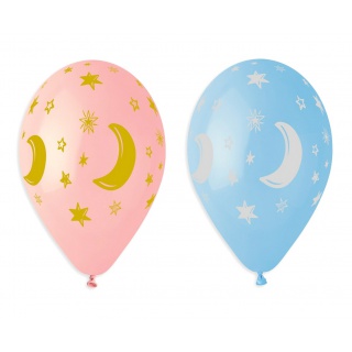 BALONY PREMIUM HEL KSIĘŻYCE I GWIAZDKI 13" 5szt., Podkategoria, Kategoria