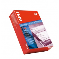 Etykiety do drukarek igłowych APLI, 73,7x23,3mm, białe, Etykiety samoprzylepne, Papier i etykiety