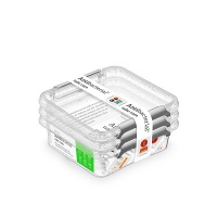 MOXOM Antibacterial container set, 3x0.6l, transparent