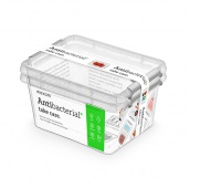 MOXOM Antibacterial container set, 2x1.6l, transparent