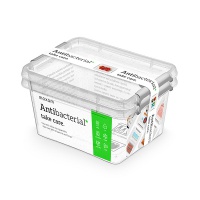 MOXOM Antibacterial container set, 2x1.6l, transparent