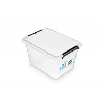 MOXOM Simple box storage container, 15.5l, transparent