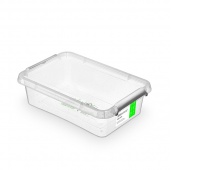 MOXOM Antibacterial storage container, 3.1l, transparent
