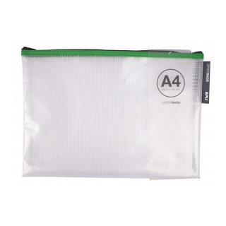 Torebka APLI Zipper Bag, A4, 355x255 mm, mix kolorów, Torebki, Archiwizacja dokumentów