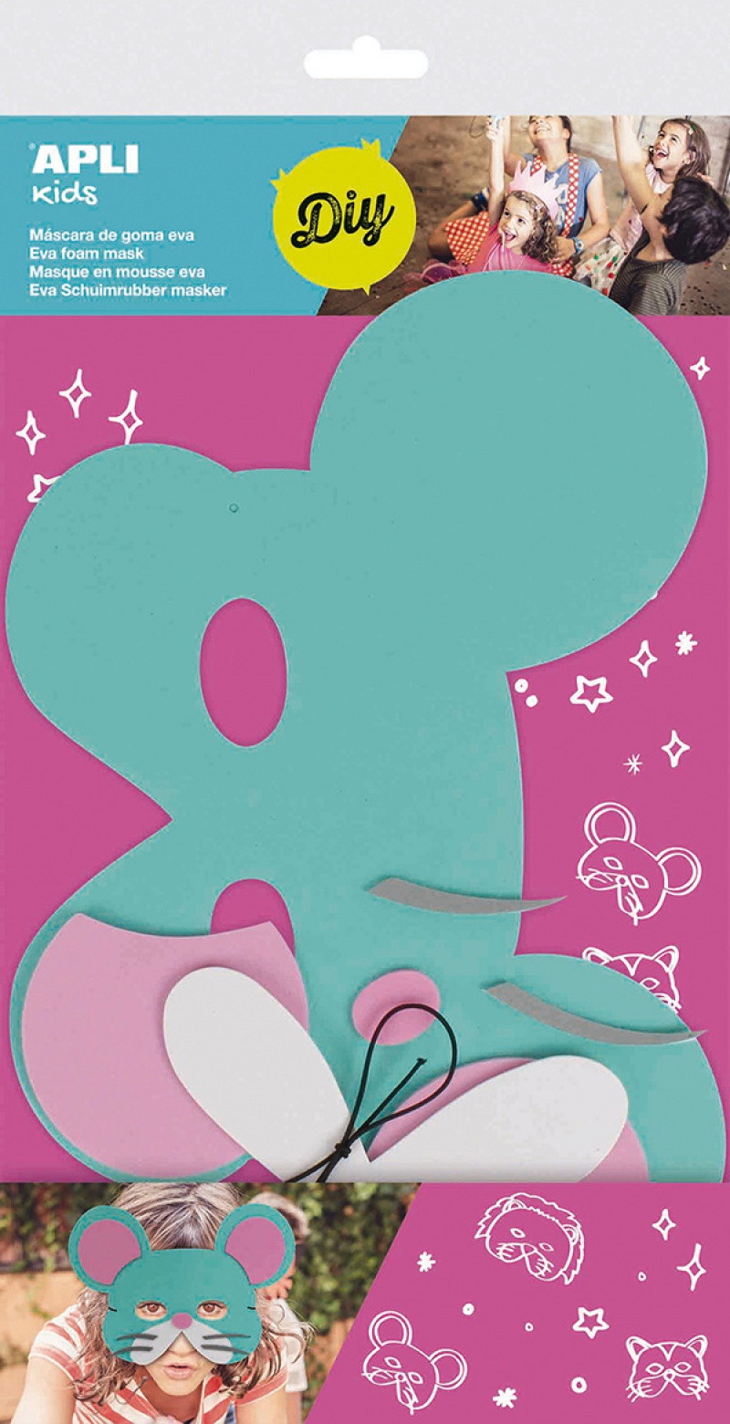 Maski karnawałowe APLI, mysz, Produkty kreatywne, Artykuły szkolne