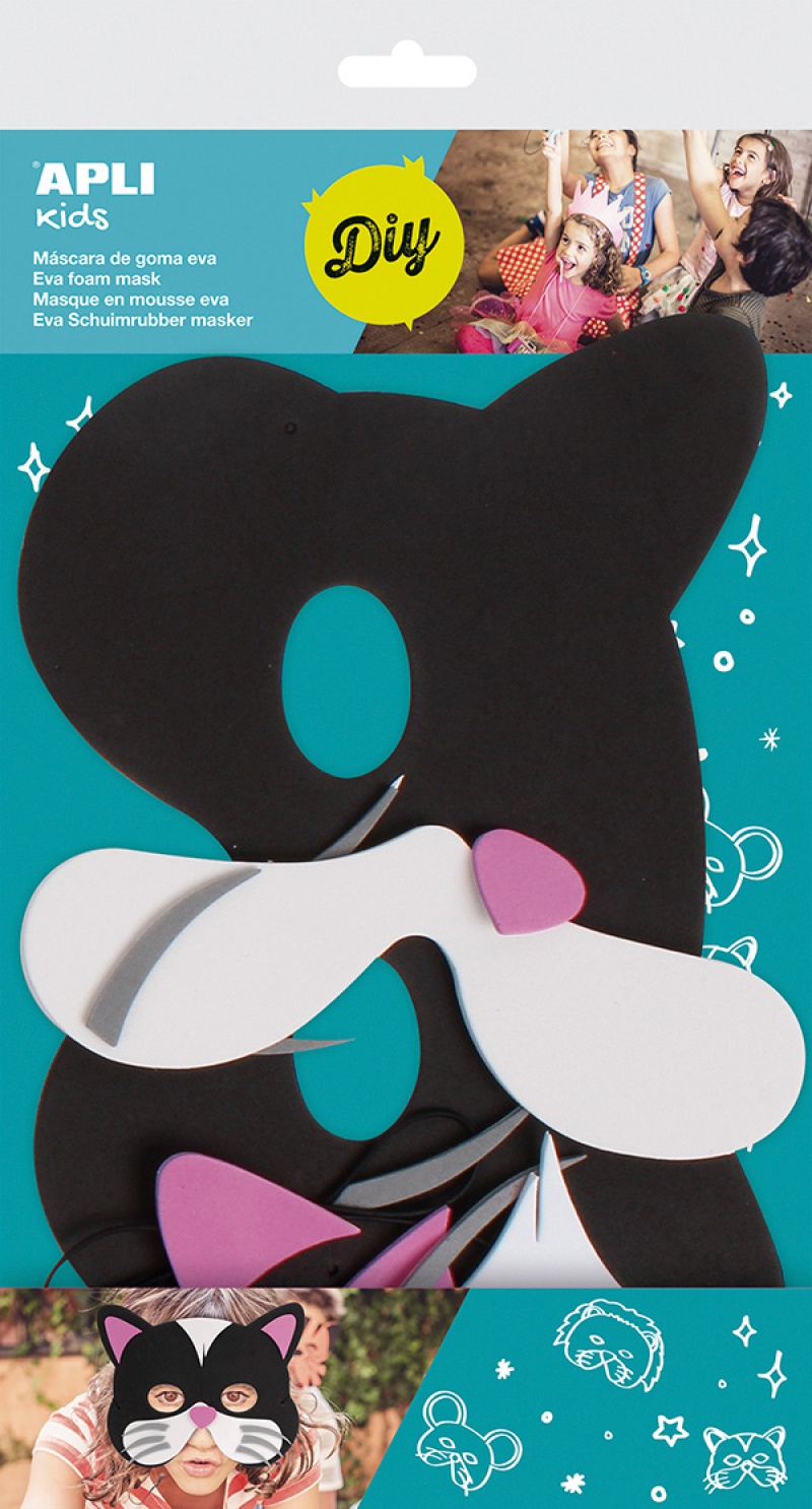 Maski karnawałowe APLI, kot, Produkty kreatywne, Artykuły szkolne
