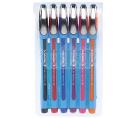 Zestaw długopisów SCHNEIDER Slider Memo, XB, 6 szt., miks kolorów, Długopisy, Artykuły do pisania i korygowania