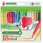 Flamastry ICO 300 Fibre Pen, antybakteryjne, 18 szt., zawieszka, mix kolorów