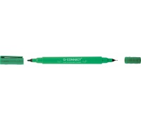 Q-CONNECT CD/DVD Dual tip markers, 0.4 mm / 0.1 mm (line), green