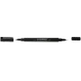 Q-CONNECT CD/DVD Dual tip markers, 0.4 mm / 0.1 mm (line), black