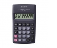 Kalkulator kieszonkowy CASIO HL-815L-BK-B, 8-cyfrowy, 69,5x118mm, czarny, Kalkulatory, Urządzenia i maszyny biurowe