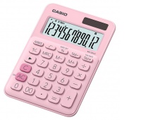 Kalkulator biurowy CASIO MS-20UC-PK-B, 12-cyfrowy, 105x149,5mm, różowy, Kalkulatory, Urządzenia i maszyny biurowe