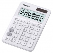 Kalkulator biurowy CASIO MS-20UC-WE-B, 12-cyfrowy, 105x149,5mm, biały, Kalkulatory, Urządzenia i maszyny biurowe