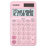 Pocket calculator CASIO SL-310UC-PK-B, 10 digits, 70x118mm, pink, Calculators, Office appliances and machines
