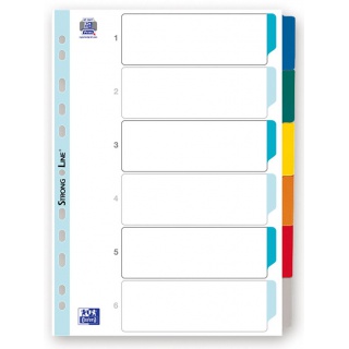 PRZEKŁADKI KARTON A4 MYLAR KOL.WZM.IND. 6 KART 1kp, Podkategoria, Kategoria