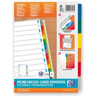 PRZEKŁADKI KARTON A4 MYLAR KOL.WZM.IND. 6 KART 1kp, Podkategoria, Kategoria