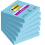 Karteczki samoprzylepne POST-IT® Super Sticky (654-6SS-EB), 76x76mm, 1x90 kartek, niebieskie