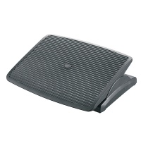 Footrest, Q-CONNECT, adjustable (x1), 450x115x340mm, black
