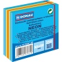 mini cube, self-adhesive, DONAU, 50x50mm, 1x250 sheets, neon-pastel, mix of blue