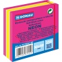 mini cube, self-adhesive, DONAU, 50x50mm, 1x250 sheets, neon-pastel, mix of pink