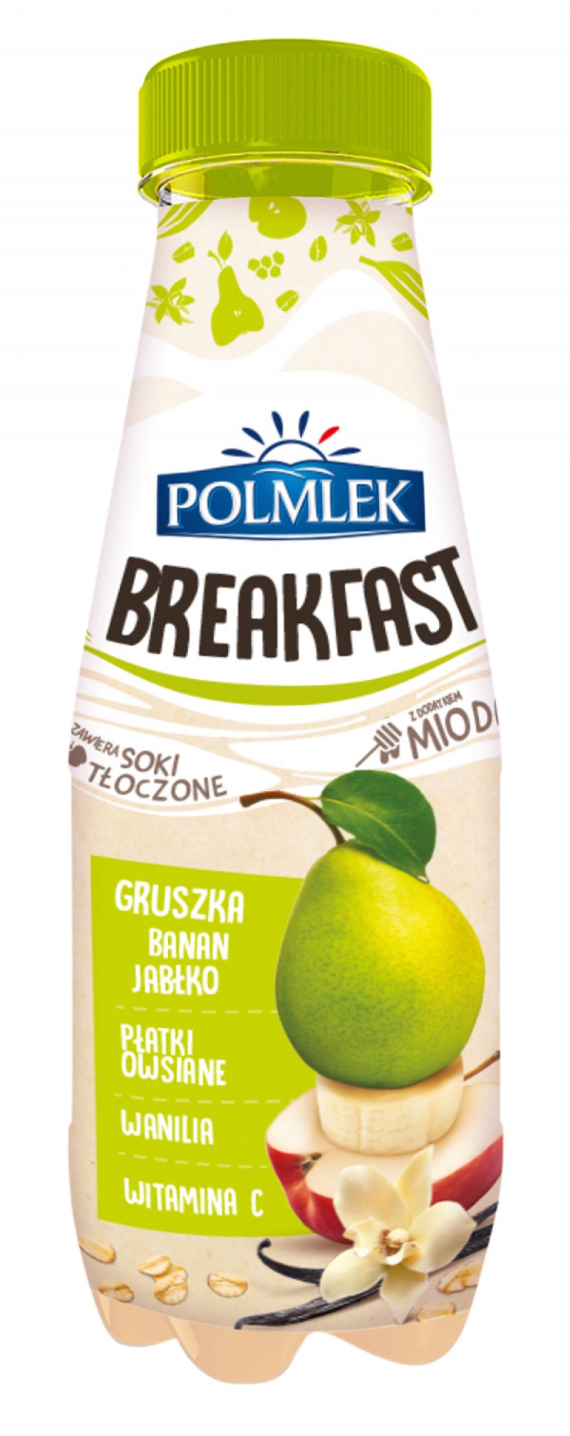 Breakfast POLMLEK gruszka-banan-jabłko, 300 ml, Mleka i śmietanki, Artykuły spożywcze