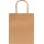 Torebka na prezenty KRAFT, papierowa, 8x8x21 cm, gr. 125g/m2, brązowa