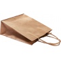 KRAFT gift bag, paper, 18x8x21 cm, 125g / m2, brown