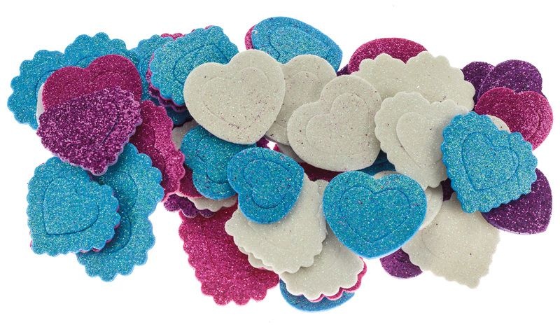 NAKLEJKI Z FILCU FVW05 SERCA 200szt., Walentynki, Art. świąteczne i okolicznościowe