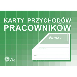 KARTY PRZYCHODÓW PRACOWNIKÓW A4 K11-H, Podkategoria, Kategoria
