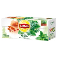 Herbata LIPTON, 20 torebek, ziołowa z miętą i eukaliptusem, Herbaty, Artykuły spożywcze