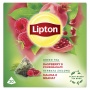 LIPTON green tea, pyramids, 20 teabags, raspberry and pomegranate