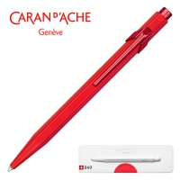 Długopis CARAN D'ACHE 849 Claim Your Style, Edycja 3, Scarlet Red, M, w pudełku, czerwony, Długopisy, Artykuły do pisania i korygowania