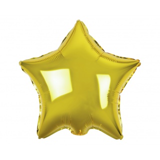 BALON FOLIOWY "GWIAZDA" ZŁOTA 19", Podkategoria, Kategoria
