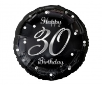 BALON FOL.18" B&C HAPPY 30 BIRTHDAY CZARNY NADR.SR BALON FOL.18" B&C HAPPY 30 BIRTHDAY CZARNY NADR.SR, Podkategoria, Kategoria
