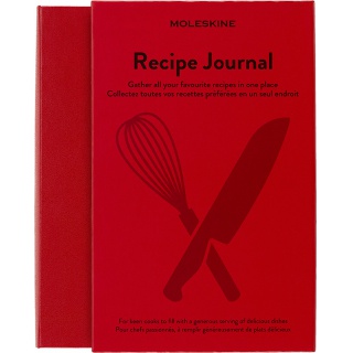 Notes MOLESKINE Passion Journal Recipe, 400 stron, czerwony, Notatniki, Zeszyty i bloki