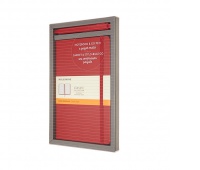 MOLESKINE Classic L notebook + Go Pen set, scarlet red, red
