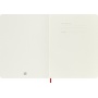 Notes MOLESKINE Classic XL, 19x25cm, w linie, miękka oprawa, 192 strony, czerwony, Notatniki, Zeszyty i bloki